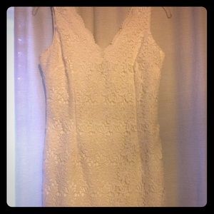 Ann taylor white mini dress